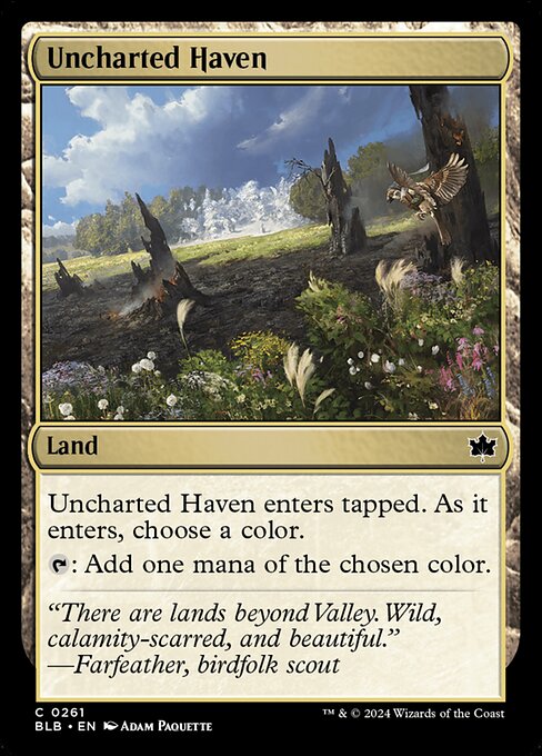 Bloomburrow - 261 - Uncharted Haven - Common - C - Foil