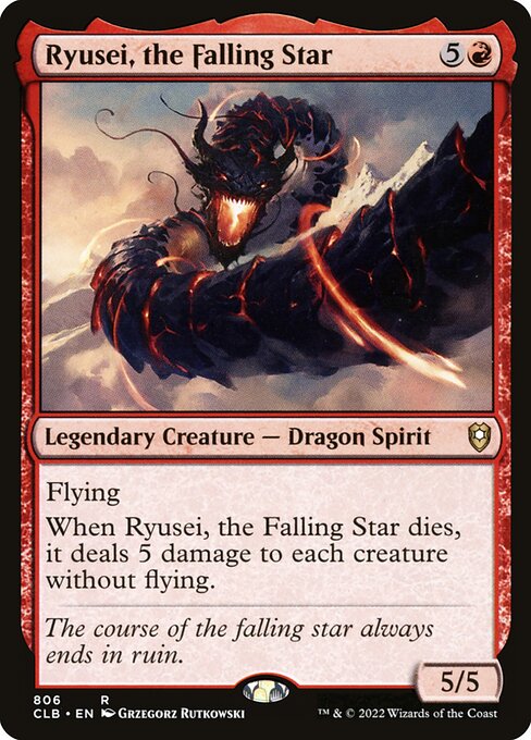 Commander Legends: Battle for Baldur's Gate - 806 - Ryusei, the Falling Star - Rare - R - Non-foil