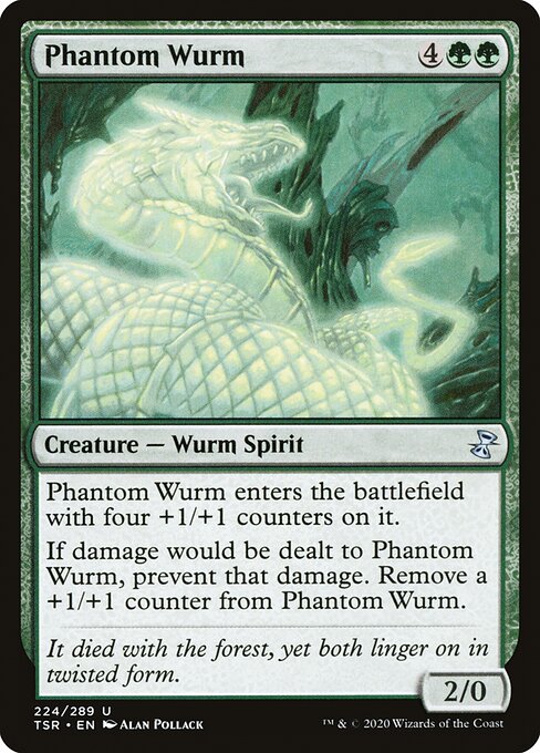 Time Spiral Remastered - 224 - Phantom Wurm - Uncommon - G - Non-foil