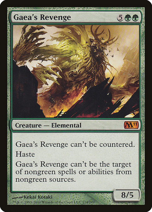 Magic 2011 - 174 - Gaea's Revenge - Mythic - G - Non-foil