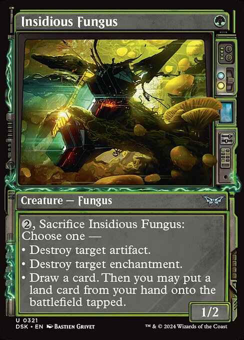 Duskmourn: House of Horror - 321 - Insidious Fungus - Uncommon - G - Non-foil