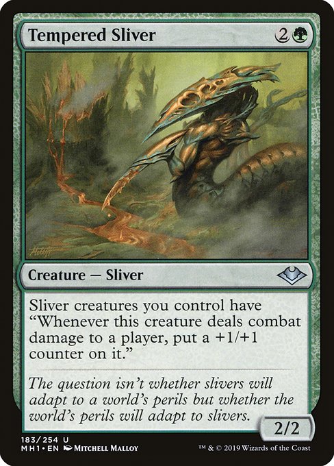 Modern Horizons - 183 - Tempered Sliver - Uncommon - G - Non-foil