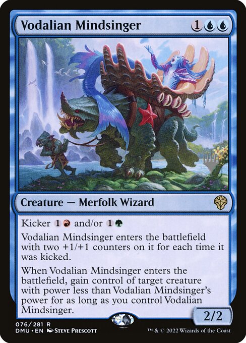 Dominaria United Promos - 76p - Vodalian Mindsinger - Rare - U - Foil - Promo
