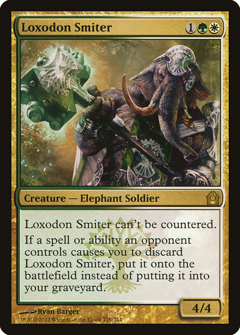 Return to Ravnica - 178 - Loxodon Smiter - Rare - WG - Non-foil