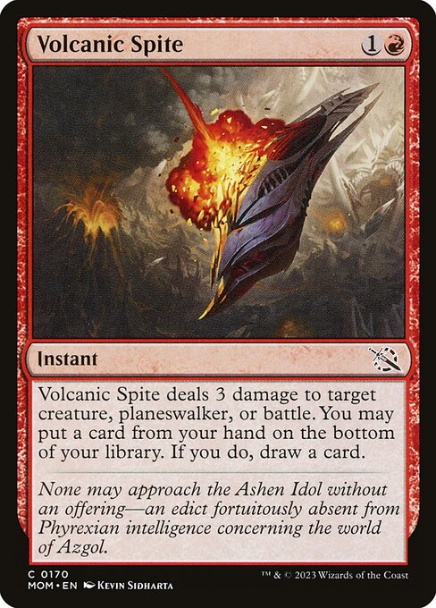 March of the Machine - 170 - Volcanic Spite - Common - R - Non-foil