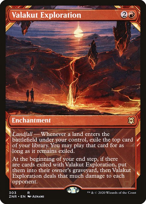 Zendikar Rising - 303 - Valakut Exploration - Rare - R - Foil