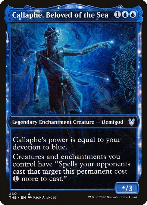 Theros Beyond Death - 260 - Callaphe, Beloved of the Sea - Uncommon - U - Non-foil