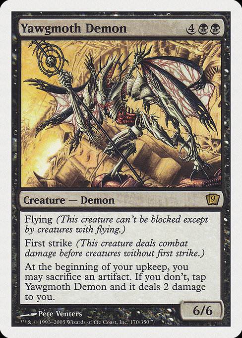 Ninth Edition - 170 - Yawgmoth Demon - Rare - B - Non-foil
