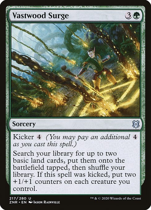 Zendikar Rising - 217 - Vastwood Surge - Uncommon - G - Non-foil