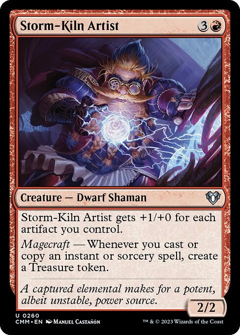 Commander Masters - 260 - Storm-Kiln Artist - Uncommon - R - Non-foil