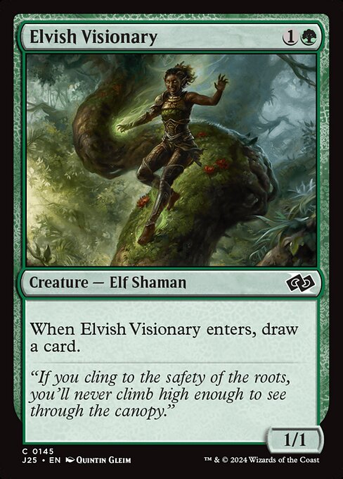Foundations Jumpstart - 145 - Elvish Visionary - Common - G - Non-foil