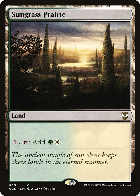 New Capenna Commander - 430 - Sungrass Prairie - Rare - C - Non-foil