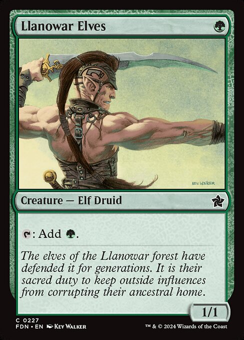 Foundations - 227 - Llanowar Elves - Common - G - Non-foil