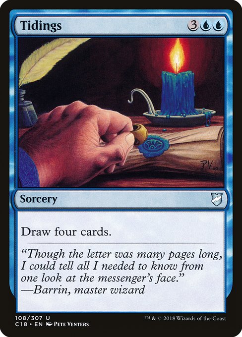 Commander 2018 - 108 - Tidings - Uncommon - U - Non-foil