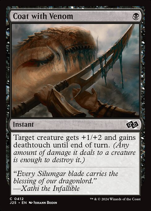 Foundations Jumpstart - 412 - Coat with Venom - Common - B - Non-foil