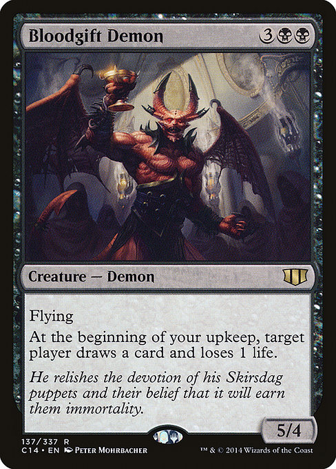 Commander 2014 - 137 - Bloodgift Demon - Rare - B - Non-foil