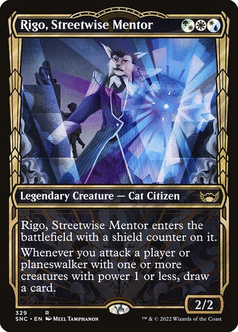 Streets of New Capenna - 329 - Rigo, Streetwise Mentor - Rare - Multi - Non-foil