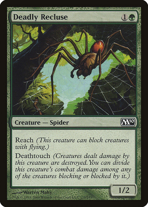 Magic 2010 - 175 - Deadly Recluse - Common - G - Non-foil