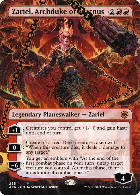 Adventures in the Forgotten Realms - 285 - Zariel, Archduke of Avernus - Mythic - R - Non-foil