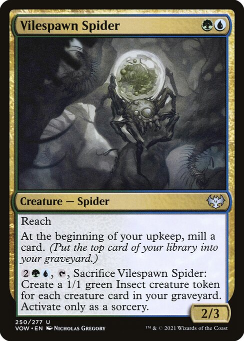 Innistrad: Crimson Vow - 250 - Vilespawn Spider - Uncommon - UG - Non-foil