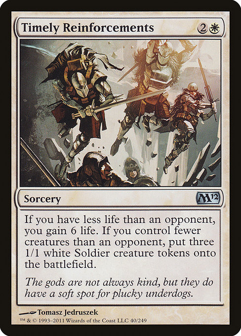 Magic 2012 - 40 - Timely Reinforcements - Uncommon - W - Non-foil