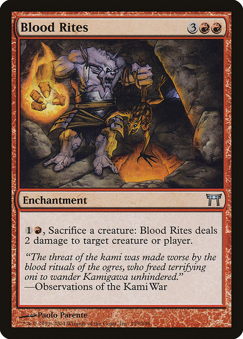 Champions of Kamigawa - 159 - Blood Rites - Uncommon - R - Non-foil