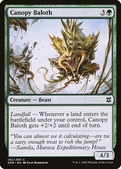 Zendikar Rising - 182 - Canopy Baloth - Common - G - Non-foil
