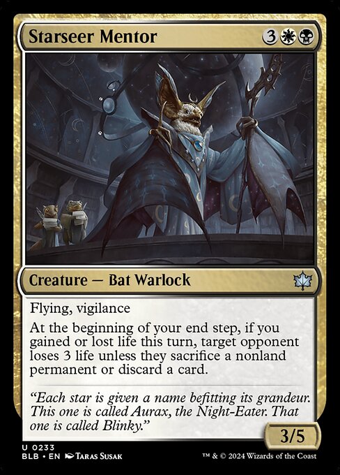 Bloomburrow - 233 - Starseer Mentor - Uncommon - WB - Foil