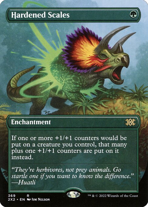 Double Masters 2022 - 369 - Hardened Scales - Rare - G - Foil