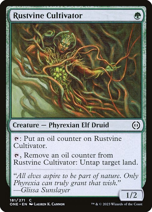 Phyrexia: All Will Be One - 181 - Rustvine Cultivator - Common - G - Non-foil