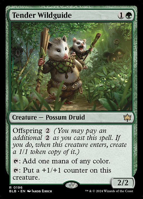 Bloomburrow - 196 - Tender Wildguide - Rare - G - Non-foil