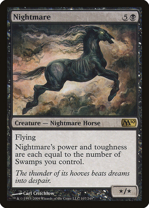 Magic 2010 - 107 - Nightmare - Rare - B - Foil