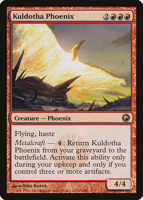 Scars of Mirrodin - 95 - Kuldotha Phoenix - Rare - R - Non-foil