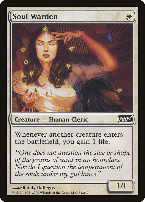 Magic 2010 - 34 - Soul Warden - Common - W - Non-foil
