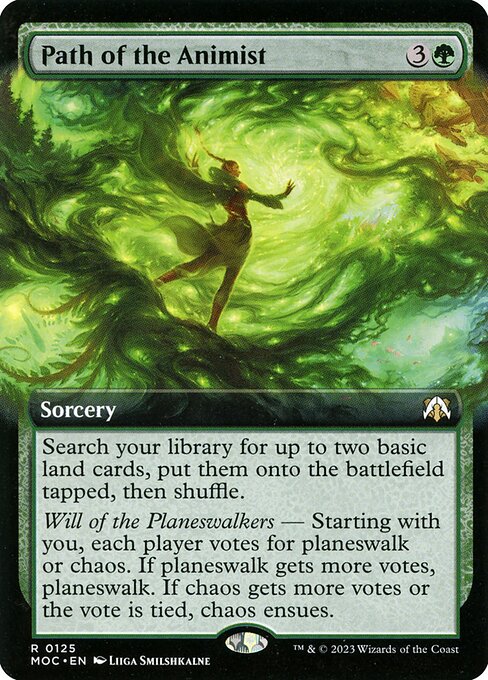 March of the Machine Commander - 125 - Path of the Animist - Rare - G - Non-foil