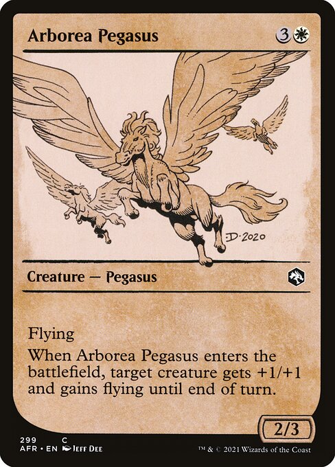 Adventures in the Forgotten Realms - 299 - Arborea Pegasus - Common - W - Non-foil