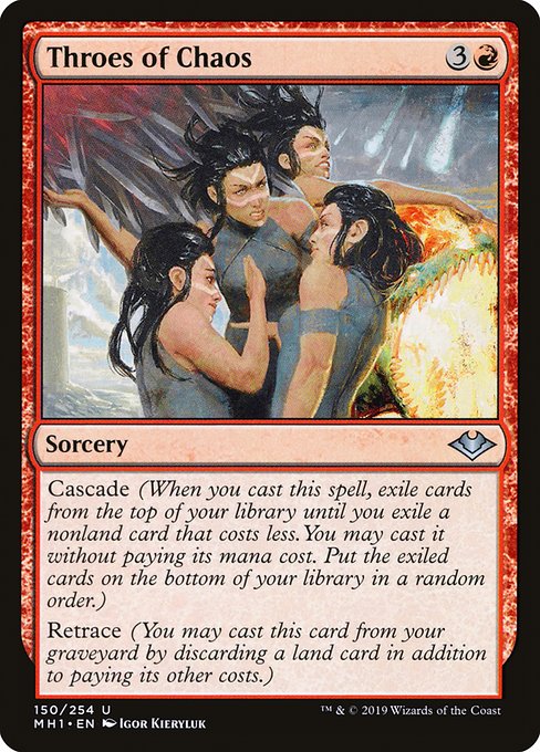 Modern Horizons - 150 - Throes of Chaos - Uncommon - R - Non-foil