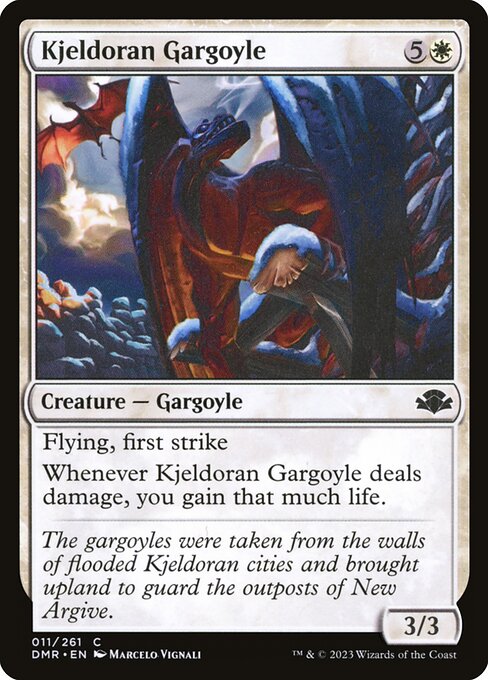 Dominaria Remastered - 11 - Kjeldoran Gargoyle - Common - W - Non-foil