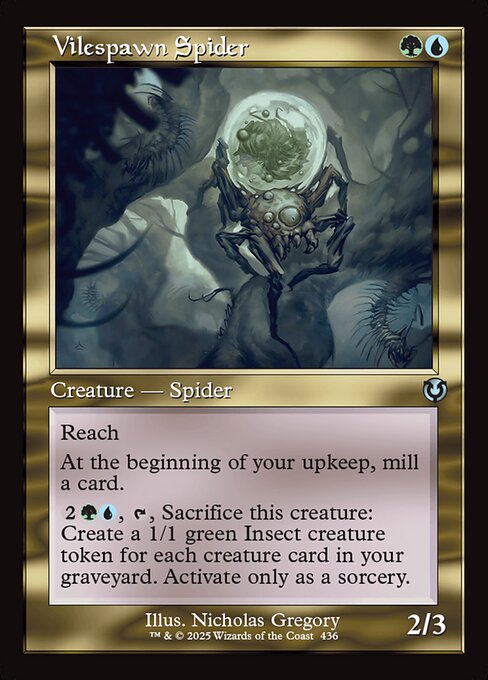 Innistrad Remastered - 436 - Vilespawn Spider - Uncommon - UG - Non-foil - Promo