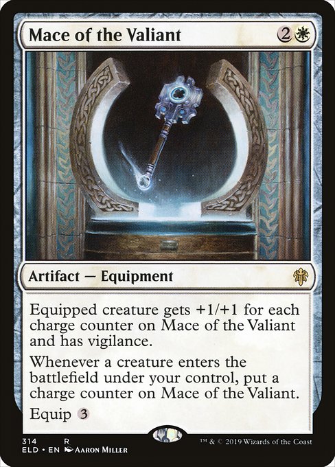 Throne of Eldraine - 314 - Mace of the Valiant - Rare - W - Non-foil
