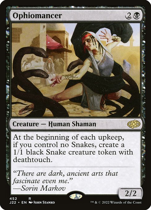 Jumpstart 2022 - 452 - Ophiomancer - Rare - B - Non-foil