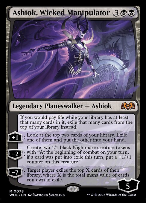 Wilds of Eldraine - 78 - Ashiok, Wicked Manipulator - Mythic - B - Non-foil