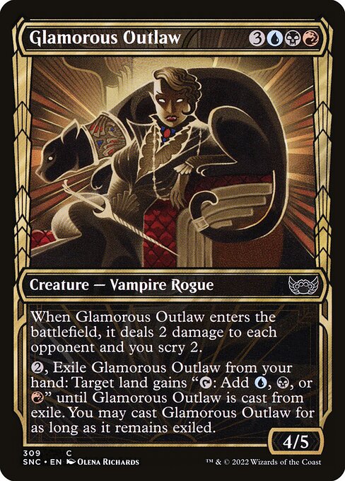 Streets of New Capenna - 309 - Glamorous Outlaw - Common - Multi - Non-foil