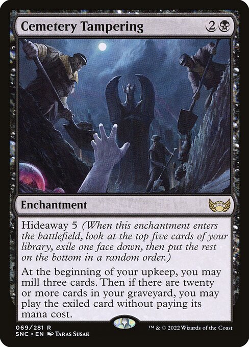 Streets of New Capenna - 69 - Cemetery Tampering - Rare - B - Foil