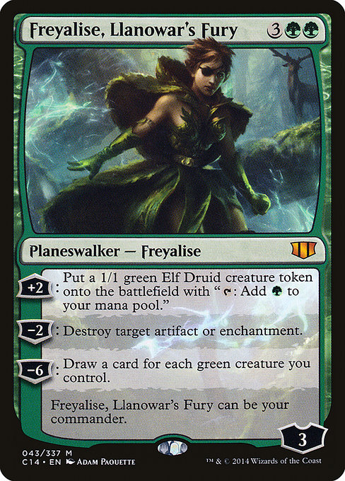 Commander 2014 - 43 - Freyalise, Llanowar's Fury - Mythic - G - Non-foil