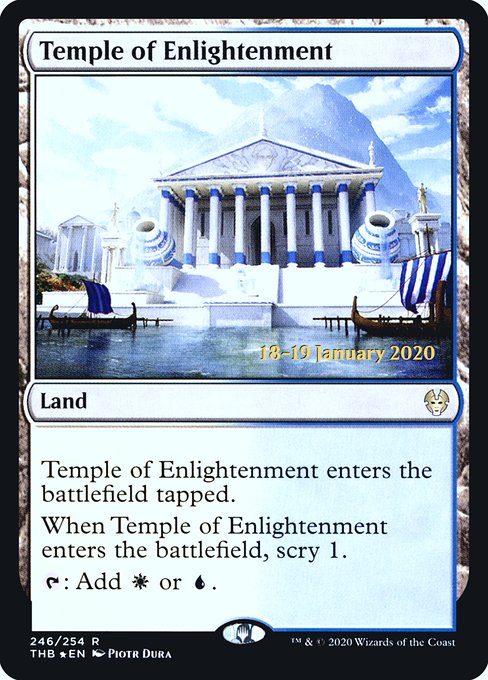Theros Beyond Death Promos - 246s - Temple of Enlightenment - Rare - C - Foil - Datestamped Promo