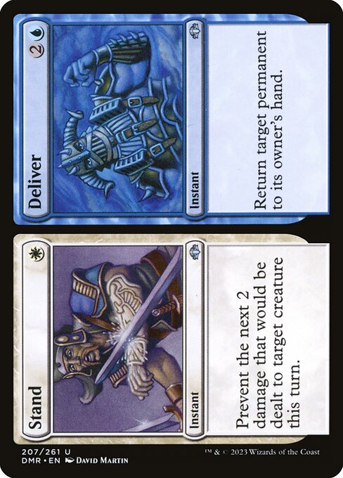 Dominaria Remastered - 207 - Stand // Deliver - Uncommon - WU - Non-foil