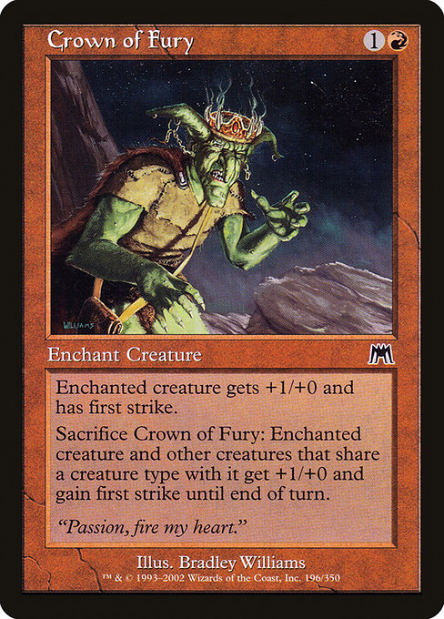 Onslaught - 196 - Crown of Fury - Common - R - Non-foil