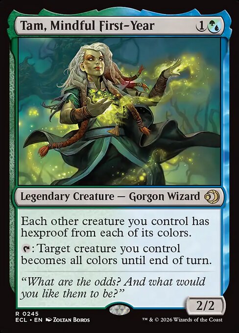 Lorwyn Eclipsed - 245 - Tam, Mindful First-Year - Rare - UG - Non-foil