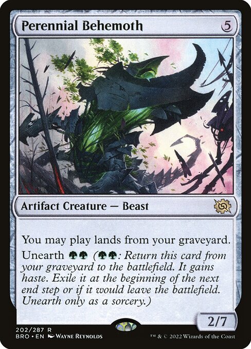 The Brothers' War - 202 - Perennial Behemoth - Rare - C - Foil